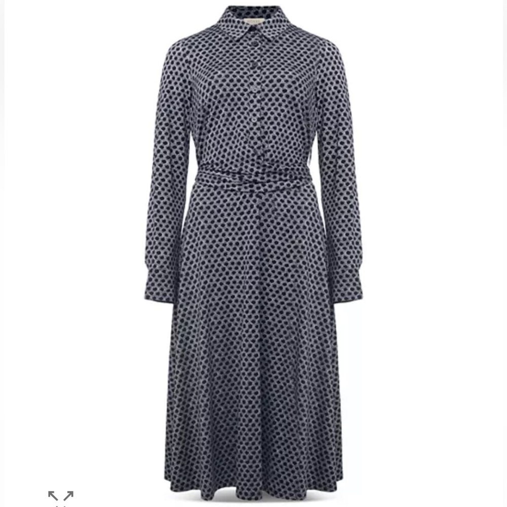 Hobbs London Aretha Rope Print Midi Shirt Dress NWOT - Picture 4 of 9